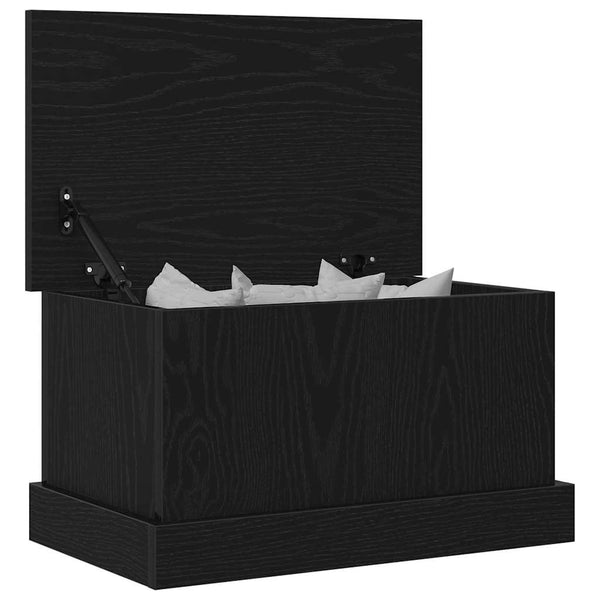 Aufbewahrungsbox Schwarz Eichenoptik 50x30x28 cm