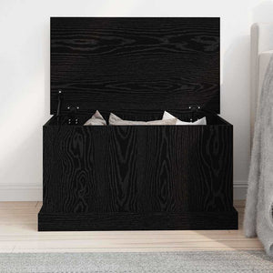 Aufbewahrungsbox Eichen-Optik Schwarz 70x40x38cm