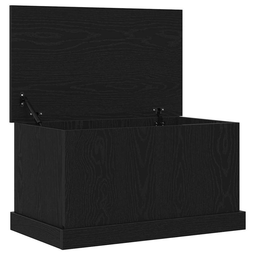 Aufbewahrungsbox Eichen-Optik Schwarz 70x40x38cm