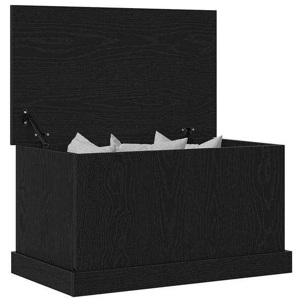 Aufbewahrungsbox Eichen-Optik Schwarz 70x40x38cm