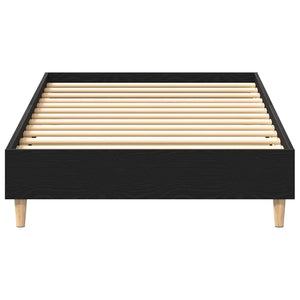 Bettrahmen Schwarz Eichen-Optik 203x93 cm