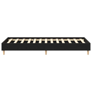 Bettrahmen Schwarz Eichen-Optik 193 cm