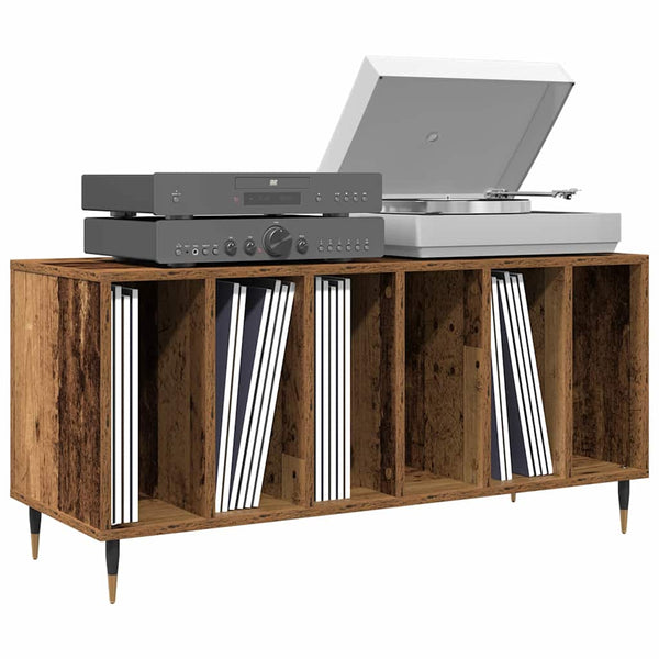 Schallplattenschrank Altholz