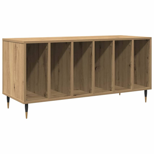 Schallplattenschrank Artisan Eiche mit Regal