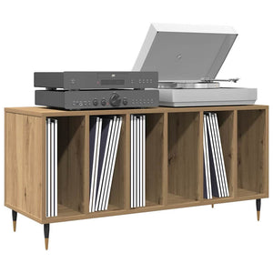 Schallplattenschrank Artisan Eiche mit Regal