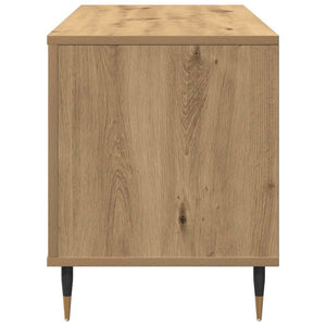 Schallplattenschrank Artisan Eiche mit Regal