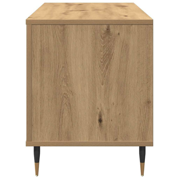 Schallplattenschrank Artisan Eiche mit Regal