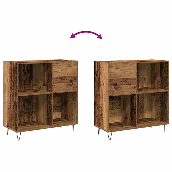 Schallplattenschrank Altholz Optik