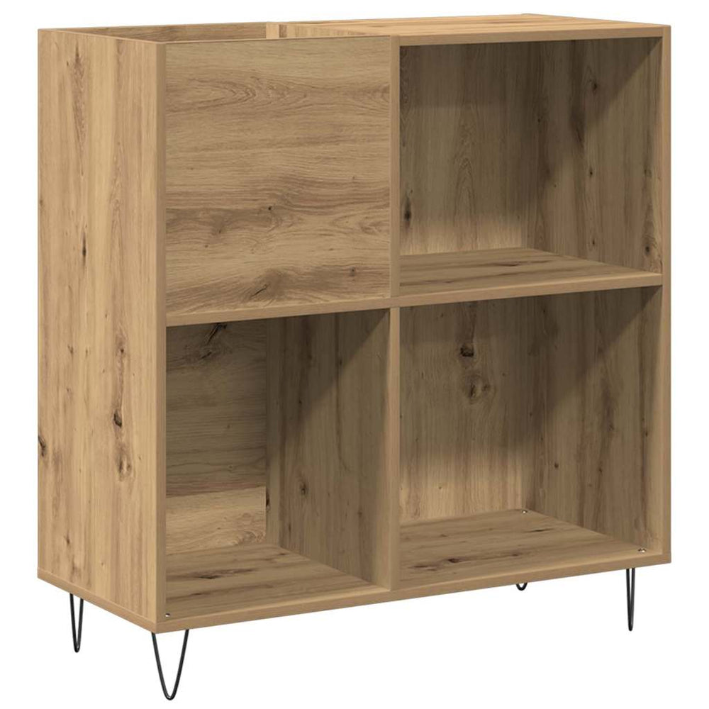 Schallplattenschrank Artisan Eiche mit Regal