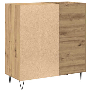 Schallplattenschrank Artisan Eiche mit Regal