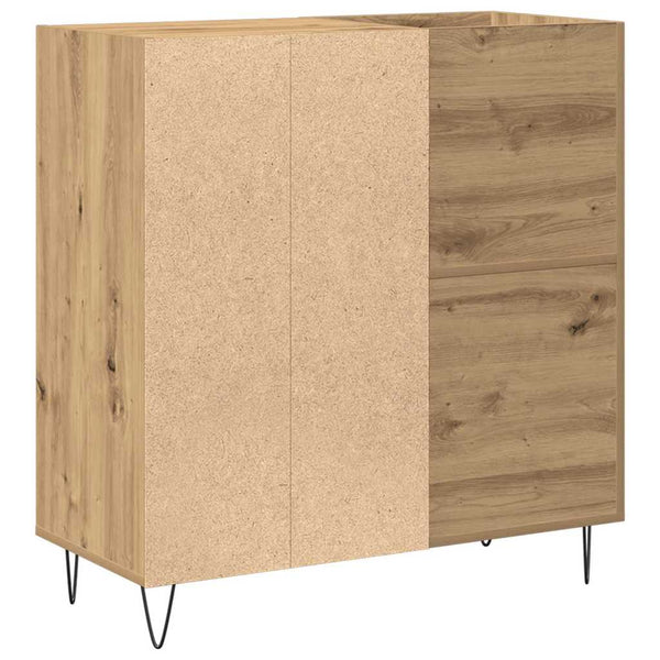Schallplattenschrank Artisan Eiche mit Regal