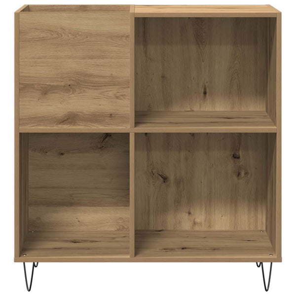 Schallplattenschrank Artisan Eiche mit Regal