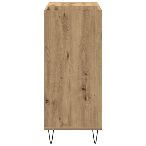 Schallplattenschrank Artisan Eiche mit Regal