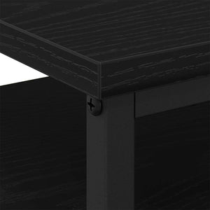 Nachttisch 2er Set Schwarz Eiche
