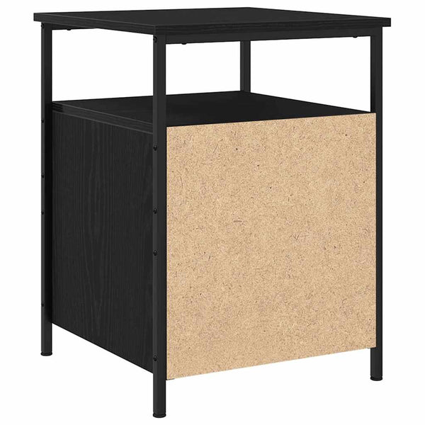 Nachttisch 2er Set Schwarz Eiche