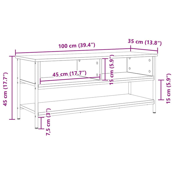 TV-Schrank Altholz 100 cm