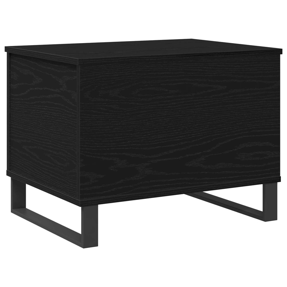 Schwarzer Couchtisch Eichenoptik 60 cm