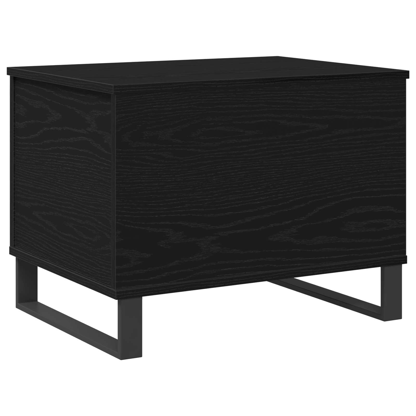 Schwarzer Couchtisch Eichenoptik 60 cm