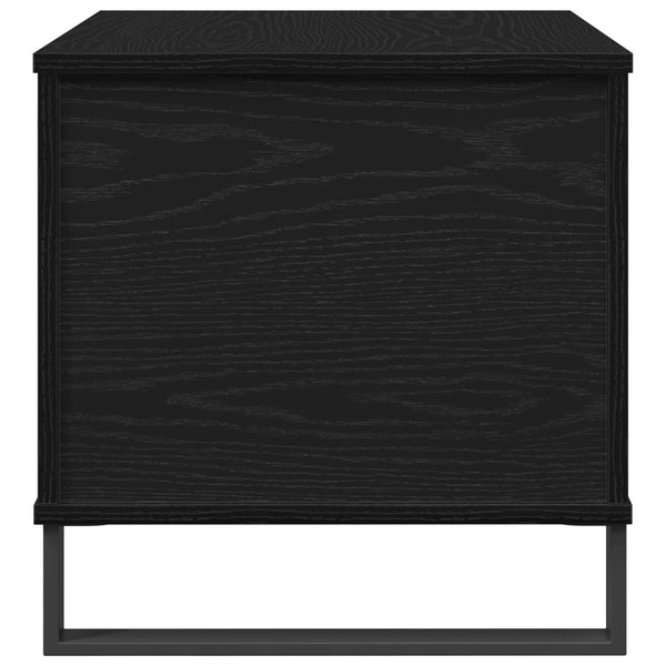 Schwarzer Couchtisch Eichenoptik 60 cm