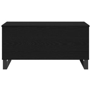 Schwarzer Couchtisch Eichenoptik 90 cm