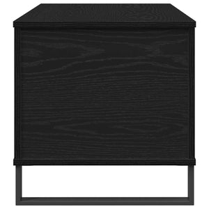 Schwarzer Couchtisch Eichenoptik 90 cm