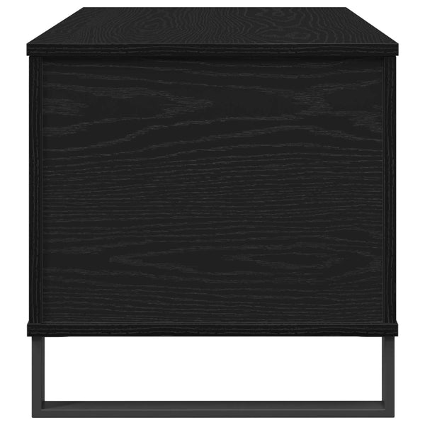 Schwarzer Couchtisch Eichenoptik 90 cm