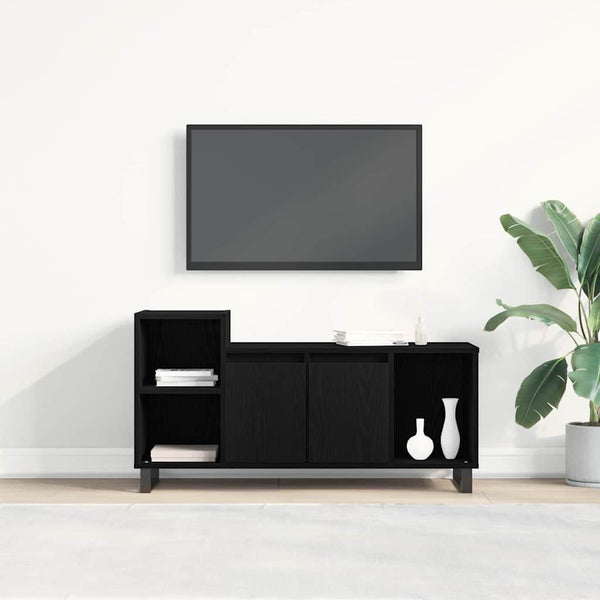 TV-Schrankset Schwarz Eichen-Optik 100 cm