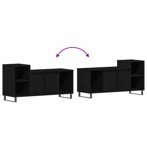 TV-Schrankset Schwarz Eichen-Optik 100 cm