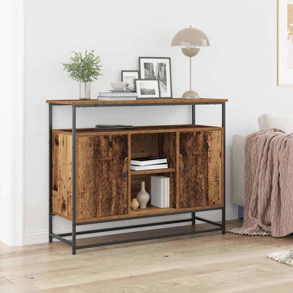 vidaXL Sideboard Reclaimed Wood 100 x 35 x 80 cm Engineered Wood