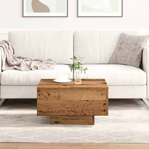 Couchtisch Altholz 55x55 cm