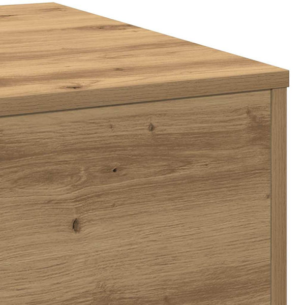 vidaXL Table basse chêne artisan 55 x 55 x 31 cm