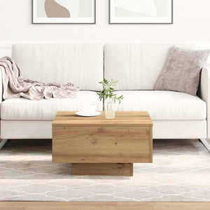 vidaXL Table basse chêne artisan 55 x 55 x 31 cm