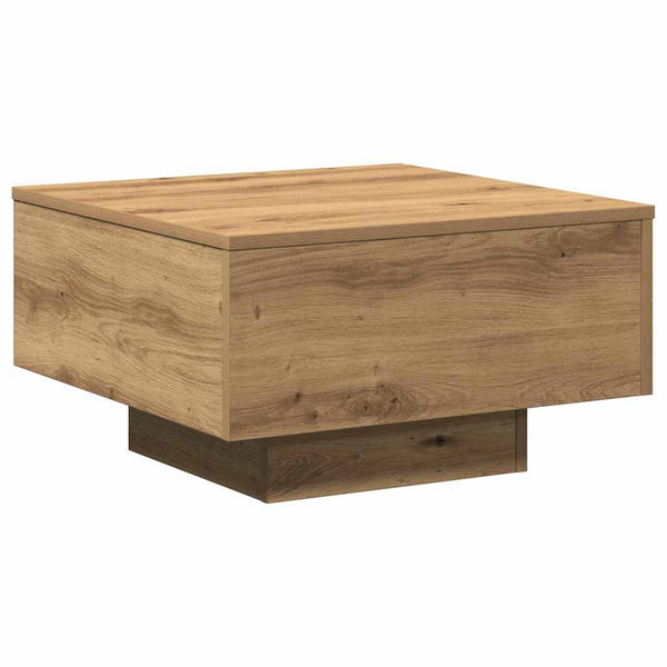 vidaXL Table basse chêne artisan 55 x 55 x 31 cm
