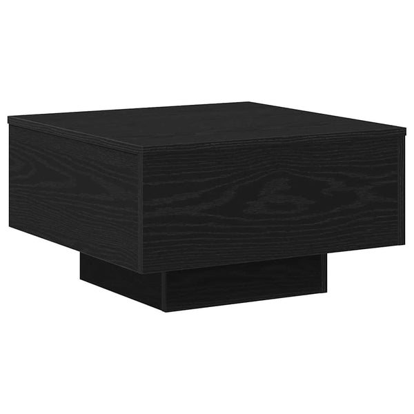 Schwarzer Couchtisch Eichenoptik 55cm