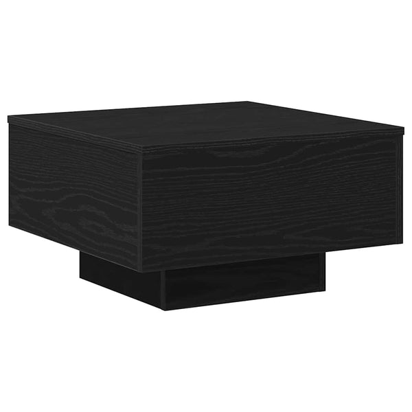 Schwarzer Couchtisch Eichenoptik 55cm