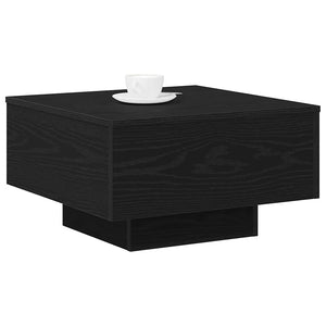 Schwarzer Couchtisch Eichenoptik 55cm