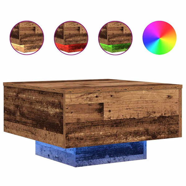 Couchtisch Altholz 55x55 cm