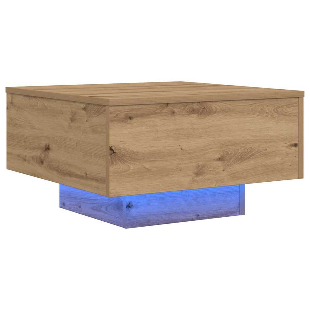 vidaXL Coffee Table Artisan Oak 55 x 55 x 31 cm Engineered Wood
