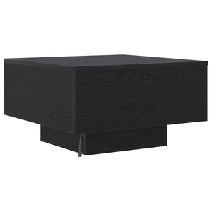 Schwarzer Couchtisch Eichenoptik 55x55 cm