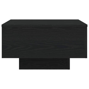 Schwarzer Couchtisch Eichenoptik 55x55 cm