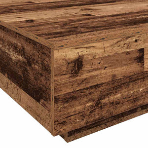 Couchtisch Altes Holz Blau 80x80 cm