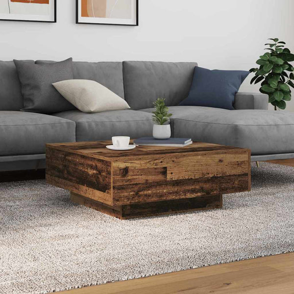 Couchtisch Altes Holz Blau 80x80 cm