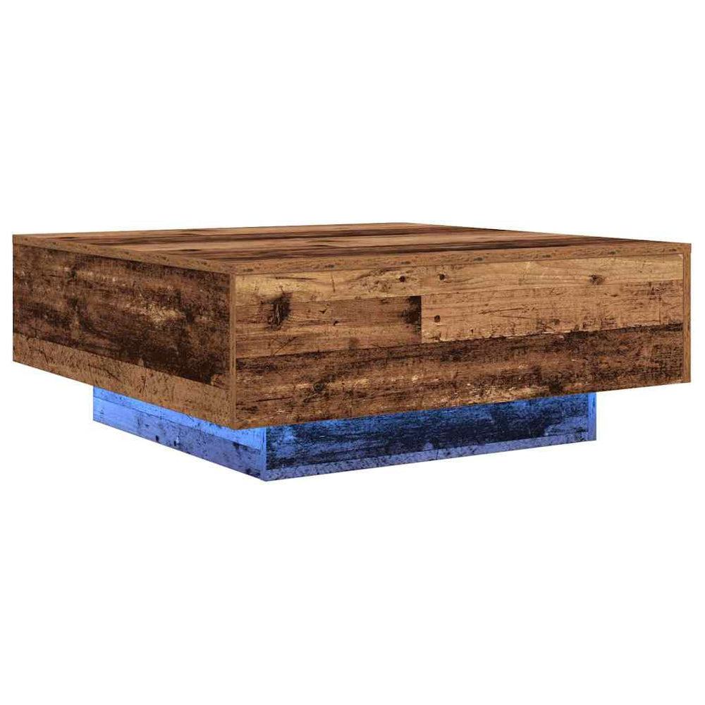 Couchtisch Altes Holz Blau 80x80 cm