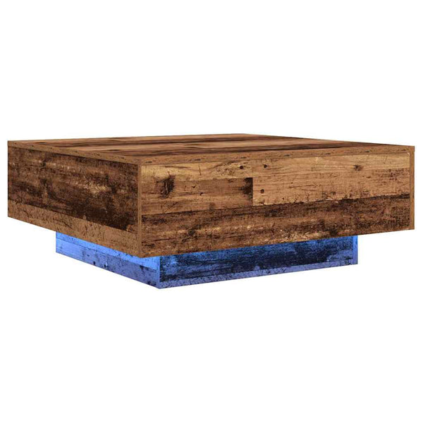 Couchtisch Altes Holz Blau 80x80 cm