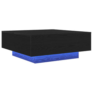 Couchtisch Schwarz Eiche 80x80 cm