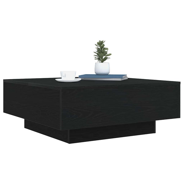 Couchtisch Schwarz Eiche 80x80 cm