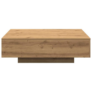 vidaXL Table basse chêne artisan 100 x 100 x 31 cm