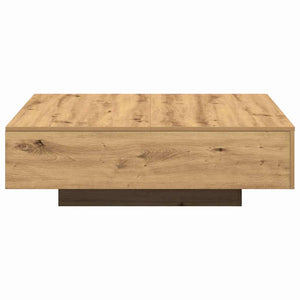 vidaXL Table basse chêne artisan 100 x 100 x 31 cm