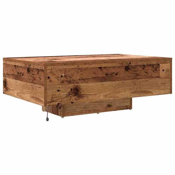 Couchtisch Altholz mit LED