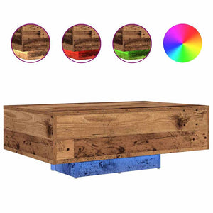 Couchtisch Altholz mit LED